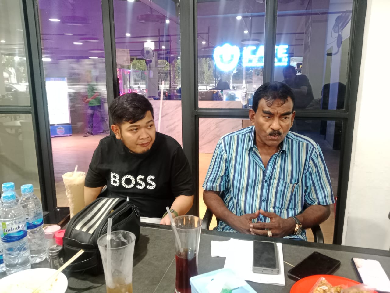Direktur Utama PT KMI Arifuddin Maulana dan Sekretaris Umum PSMS Julius Raja.&nbsp;(dok&nbsp;pribadi)