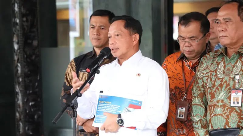 Mendagri. M Tito Karnavian saat memberikan keterangan, Selasa (25/2/2025). (Dok: Mendagri)