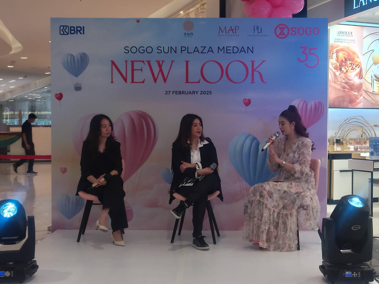 GRAND OPENING: SOGO Department Store mengumumkan Grand Opening tampilan terbaru dengan Teman New Look dari SOGO yang dilaksanakan di Lantai I Sun Plaza Medan, Kamis (27/2/2025). ISTIMEWA/SUMUT&nbsp;POS