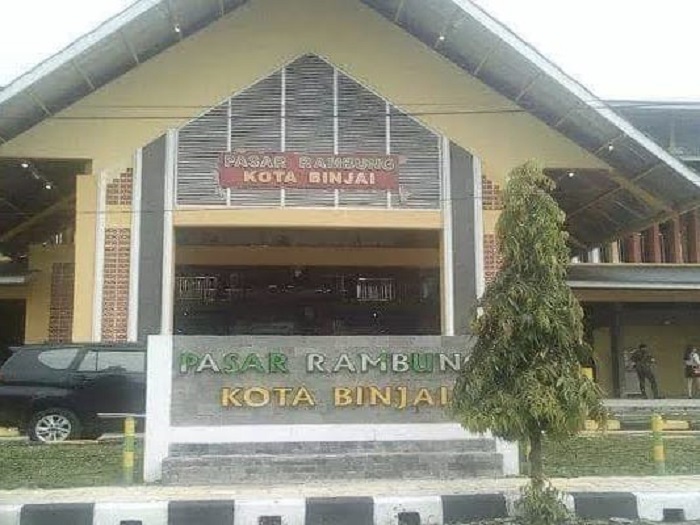 Pasar Rambung di Jalan Jambi, Binjai Selatan, mau dialihfungsikan.(Istimewa/Sumut Pos )