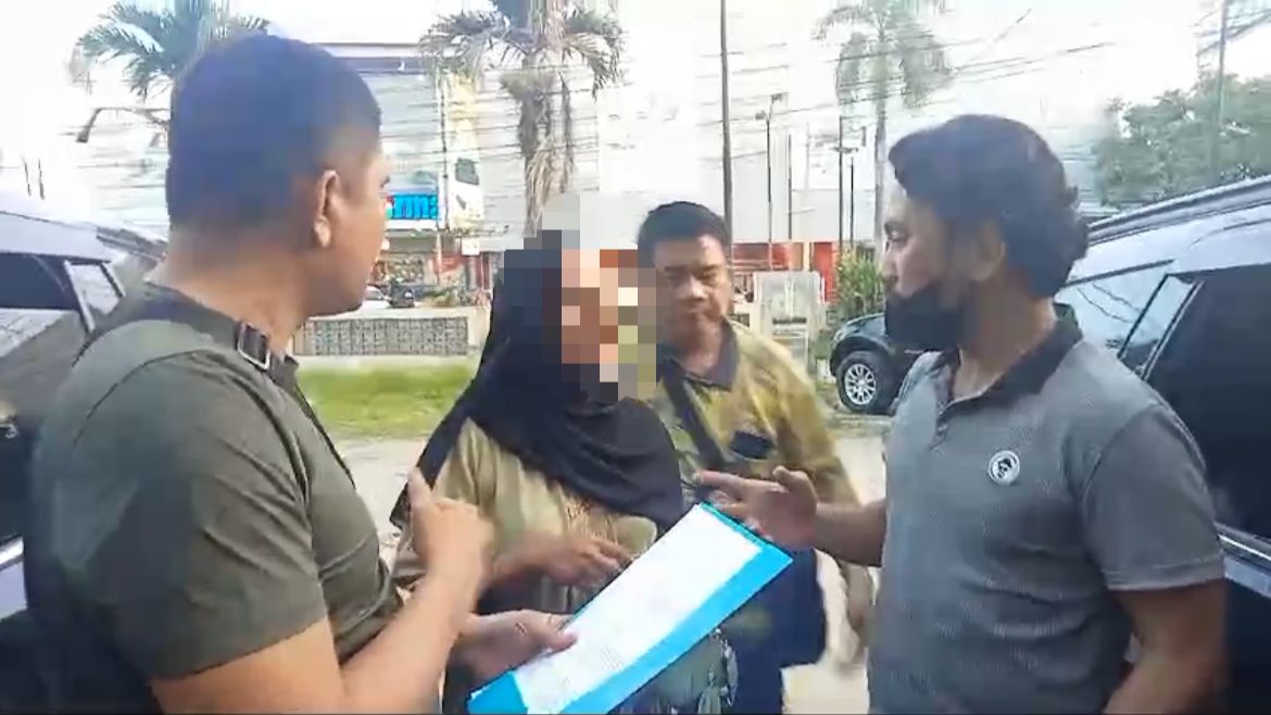 AMANKAN: Polda Sumut saat mengamankan pelaku penyelundupan CPMI. Sumut Pos/Dokumen&nbsp;Pribadi