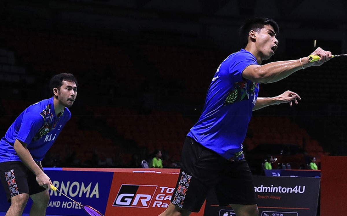 Ganda Putra Indonesia, Sabar Gautama dan M Reza Pahlefi. (Dok: PBSI)