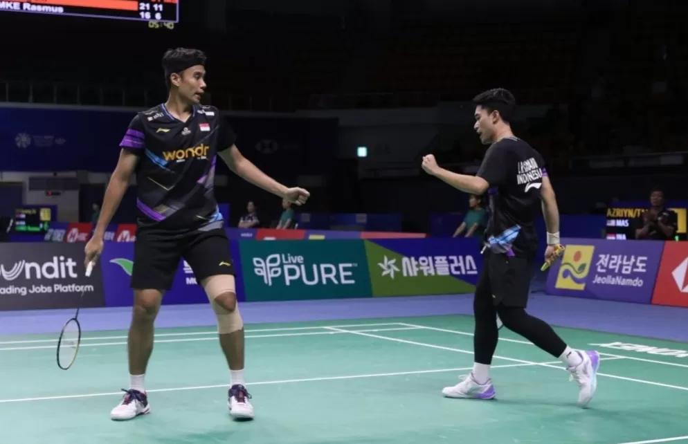 Ganda Putra Indonesia Bagas Maulana dan Leo. (Dok: PBSI)