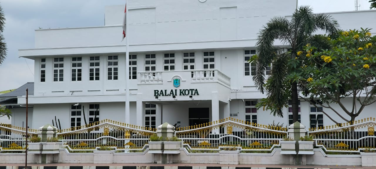 Balai Kota Binjai di Jalan Jenderal Sudirman.(Teddy Akbari/Sumut Pos)