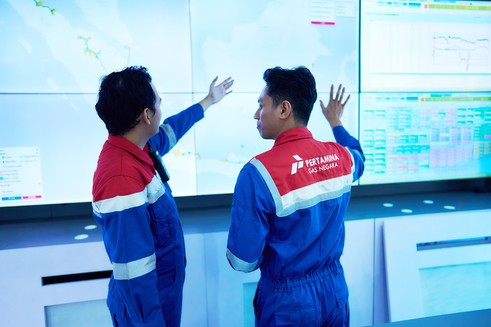 PANTAU: Satgas RAFI 2025 Pertamina Group saat memantau penyakuran gas bumi. (Dok: PGN)