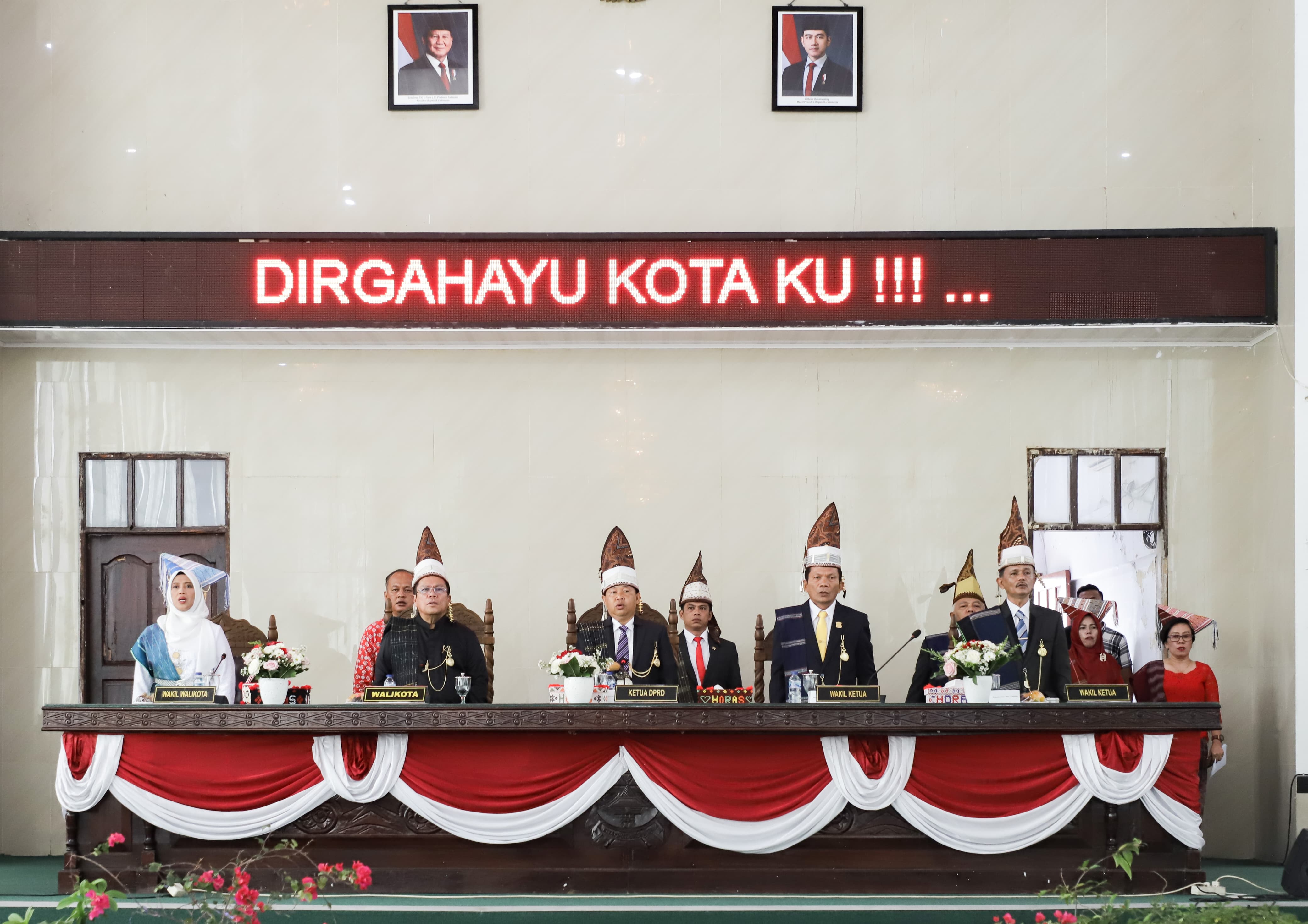 DIRGAHAYU: Suasana sidang paripurna istimewa dirgahayu ke-154 Kota Pematangsiantar di DPRD Kota Siantar. PRA EVASI/SUMUT POS
