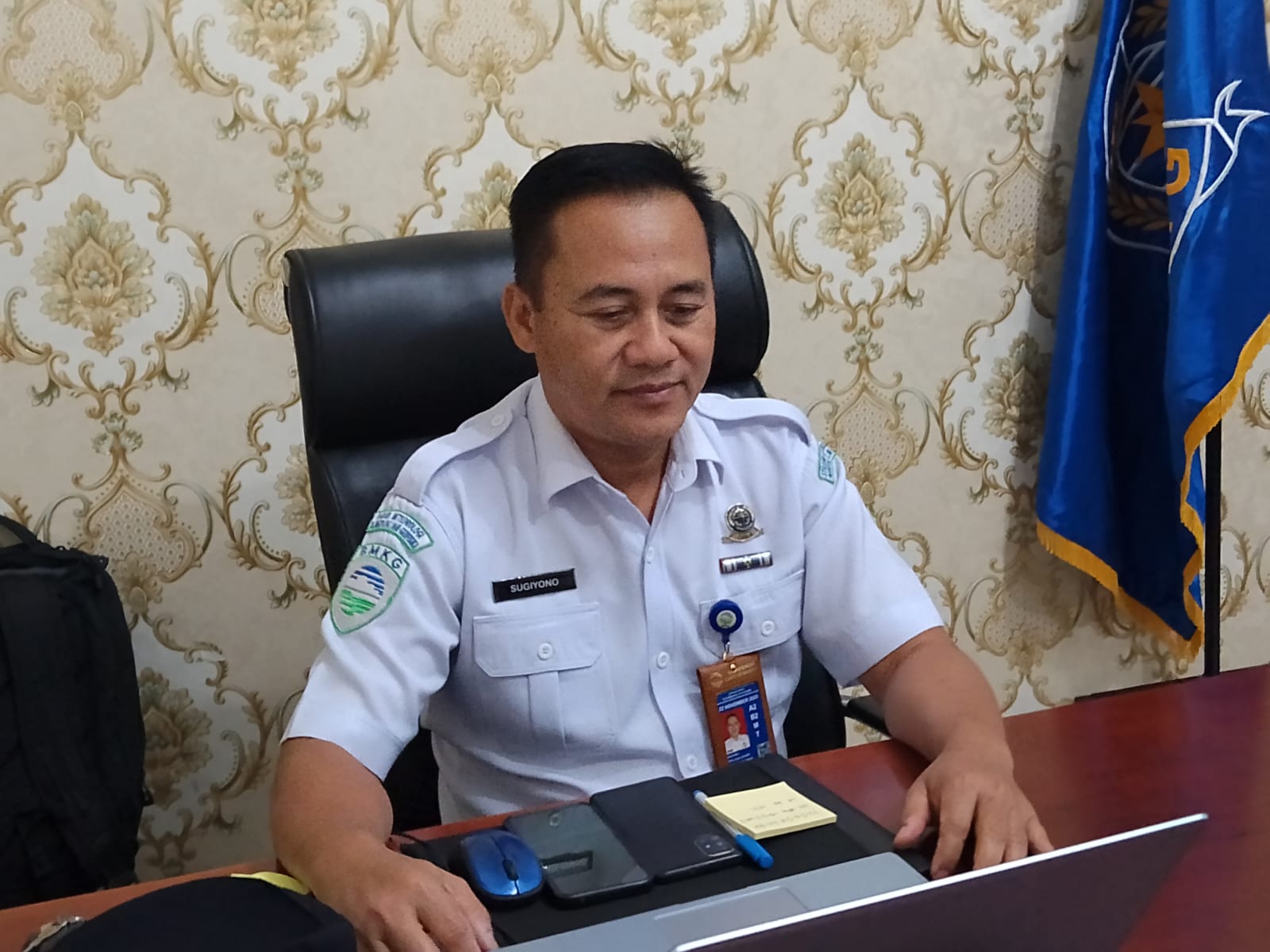 Kepala Stasiun Meteorologi Kelas II Maritim Belawan, Sugiyono.