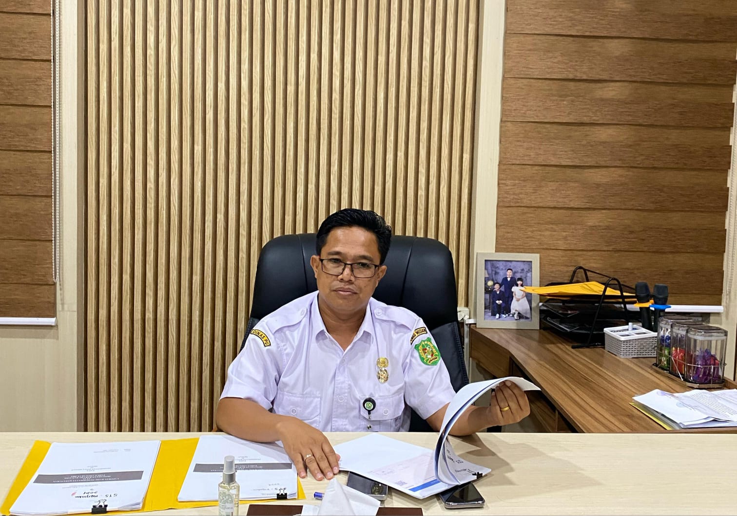 Plt Kadis SDABMBK Kota Medan, Gibson Panjaitan. ISTIMEWA/SUMUT POS