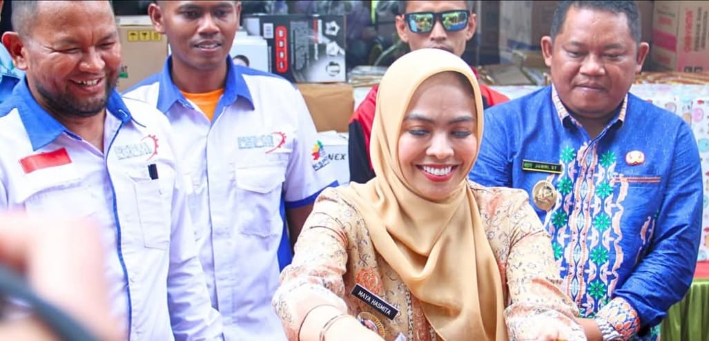 HADIRI: Bupati Labuhanbatu saat menghadiri peringatan Hari Buruh Internasional (May Day) tahun 2025 (FAJAR/SUMUT POS)