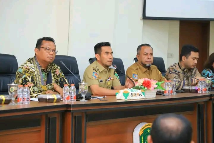 AUDIT: BPK RI Sumut berkunjung ke Pemkab Labuhanbatu utara untuk audir LKPD Tahun 2024. (Dok: Diskominfo Labura)