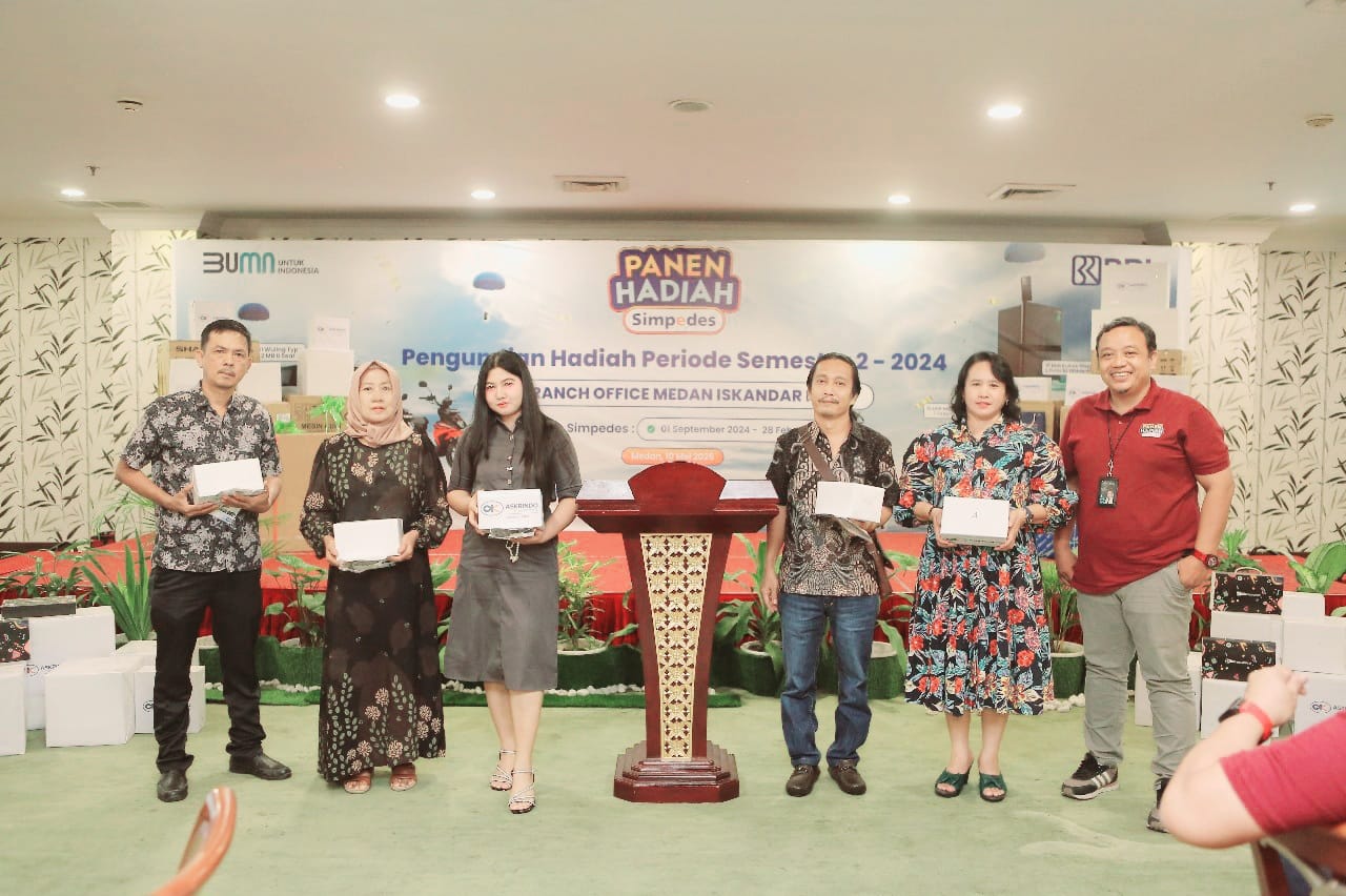 PANEN HADIAH: BRI Branch Office Medan Iskandar Muda kembali menggelar Acara Panen Hadiah Simpedes, foto: ISTIMEWA/SUMUT POS