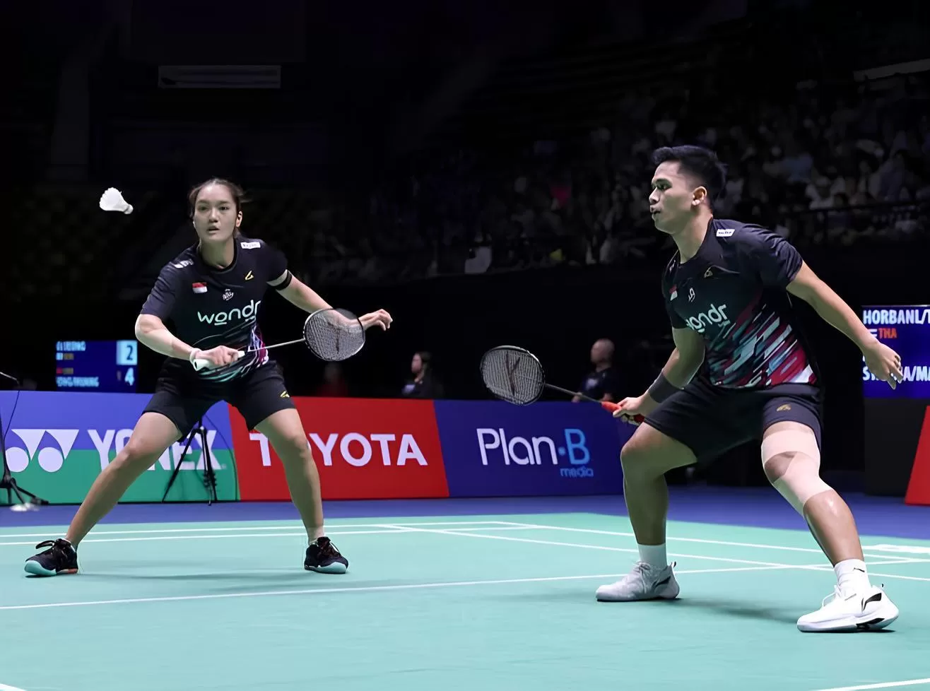 Ganda Campuran, Amri Syahnawi/Nita Violina Marwah saat bertanding di Thailand Open 2025. (Dok: PBSI)