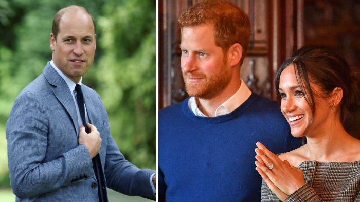 Pangeran William, Pangeran Harry dan Menghan Maekle.