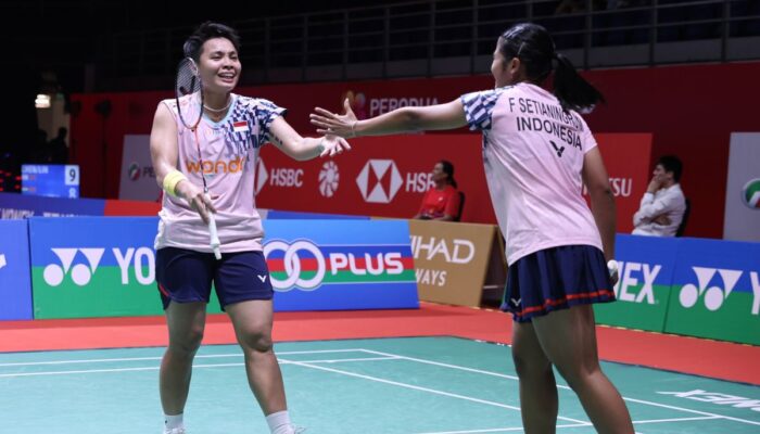 Ganda Putri Indonesia, Apriyani Rahayu dan Febi Setia Ningrum. (Dok: PBSI)