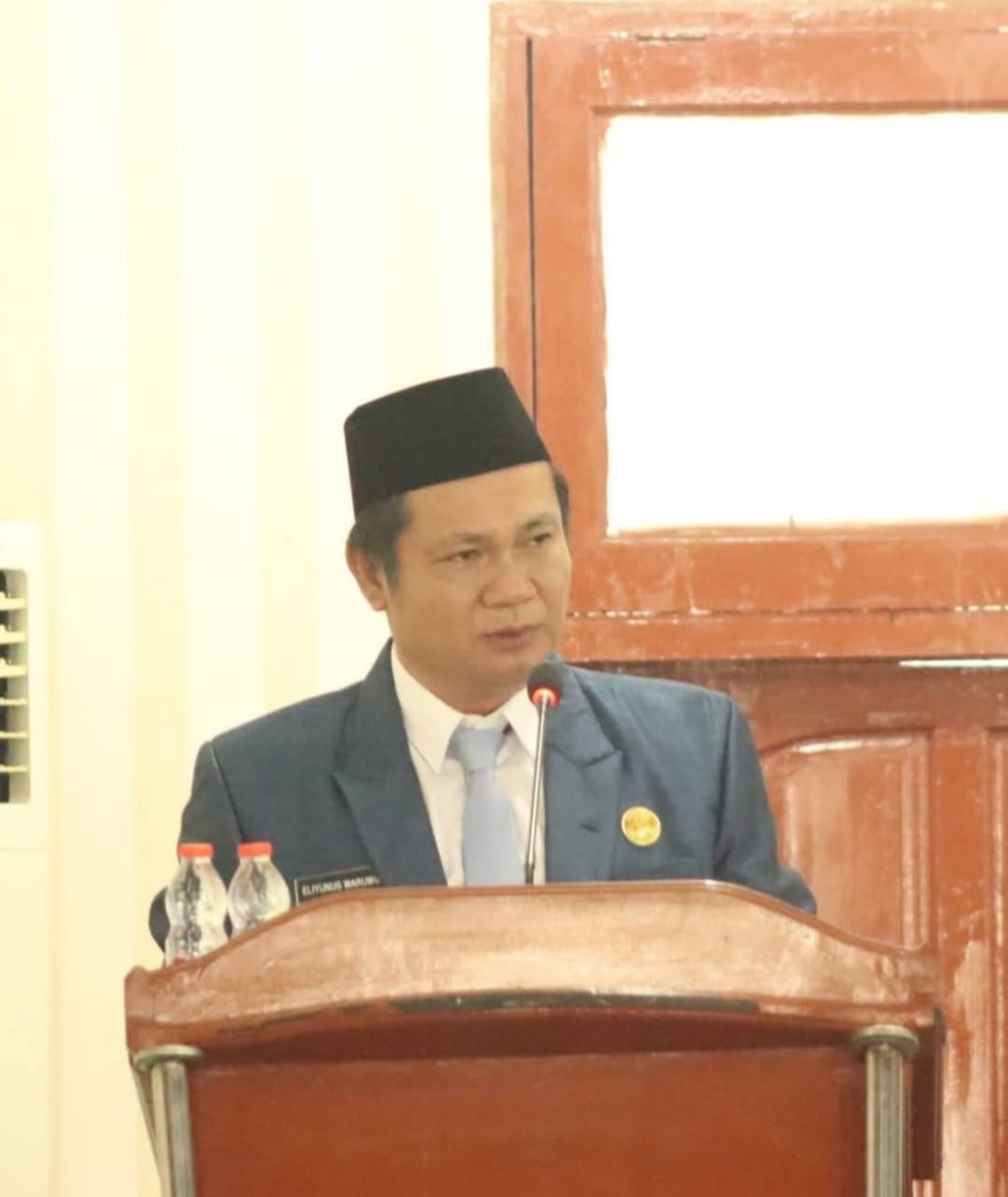 Bupati Nias Barat, Eliyunus Waruwu, S.Pt. M.Si. FOTO: OLOHETA GULO/SUMUT POS