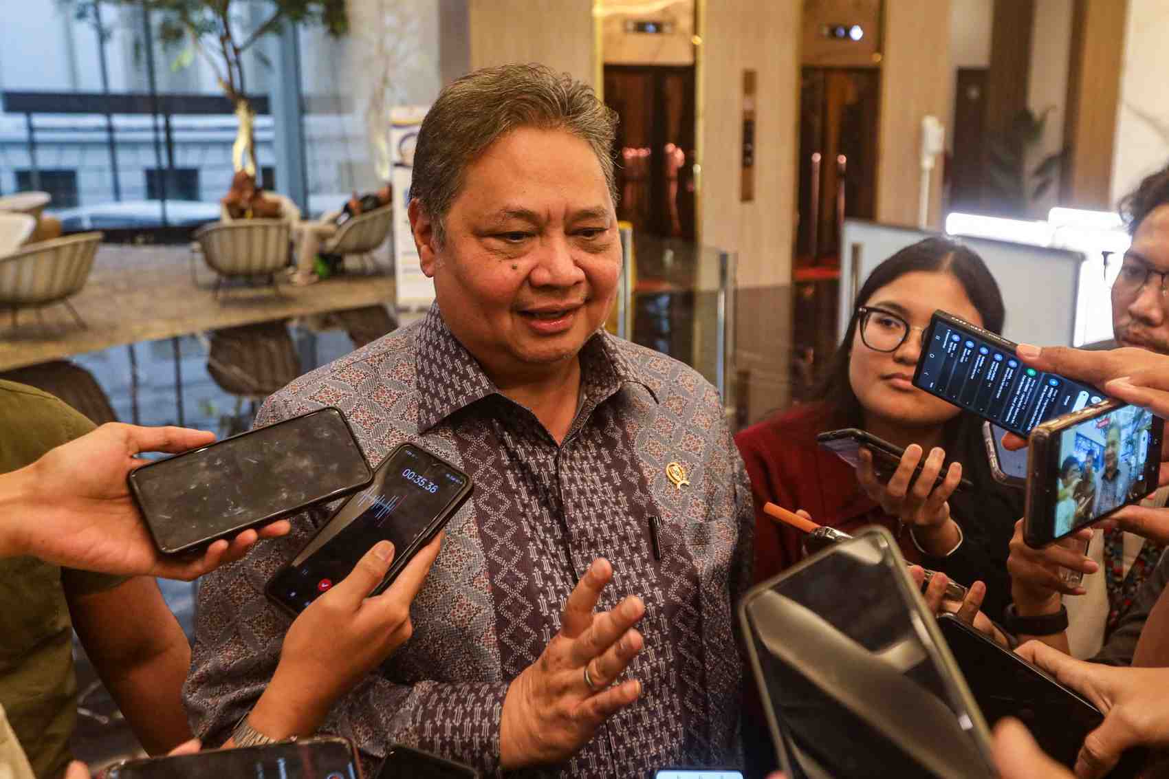 Menteri Koordinator Bidang Perekonomian Airlangga Hartarto. foto: Jawa Pos