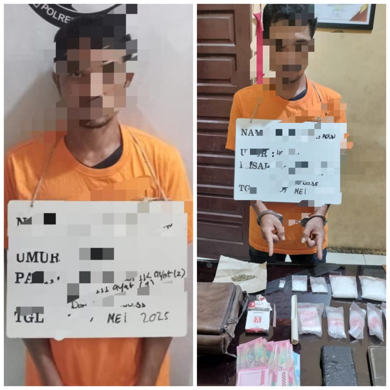 TANGKAP: Tiga warga Panai Tengah Rantauprapat ditangkap kasus narkotika.