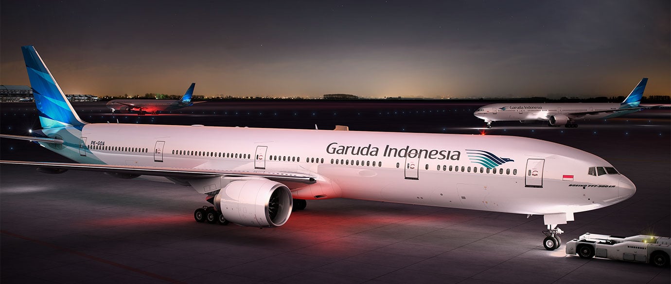 Pesawat Garuda Indonesia.