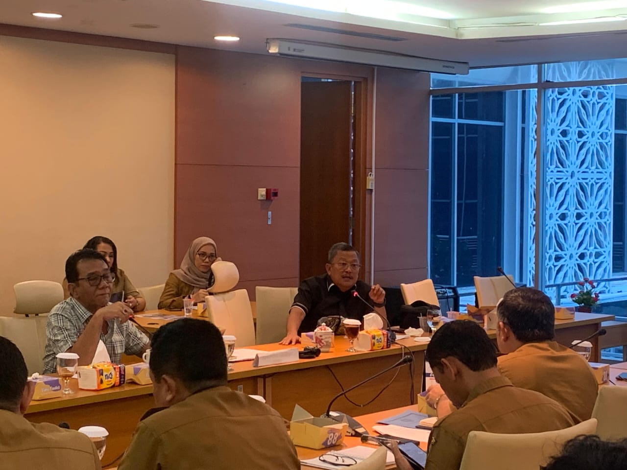 RDP: Komisi D DPRD Sumatera Utara menerima keluhan masyarakat Desa Bortag, Simalungun terkait limbah PT RAS dalam agenda RDP, Selasa (10/6).