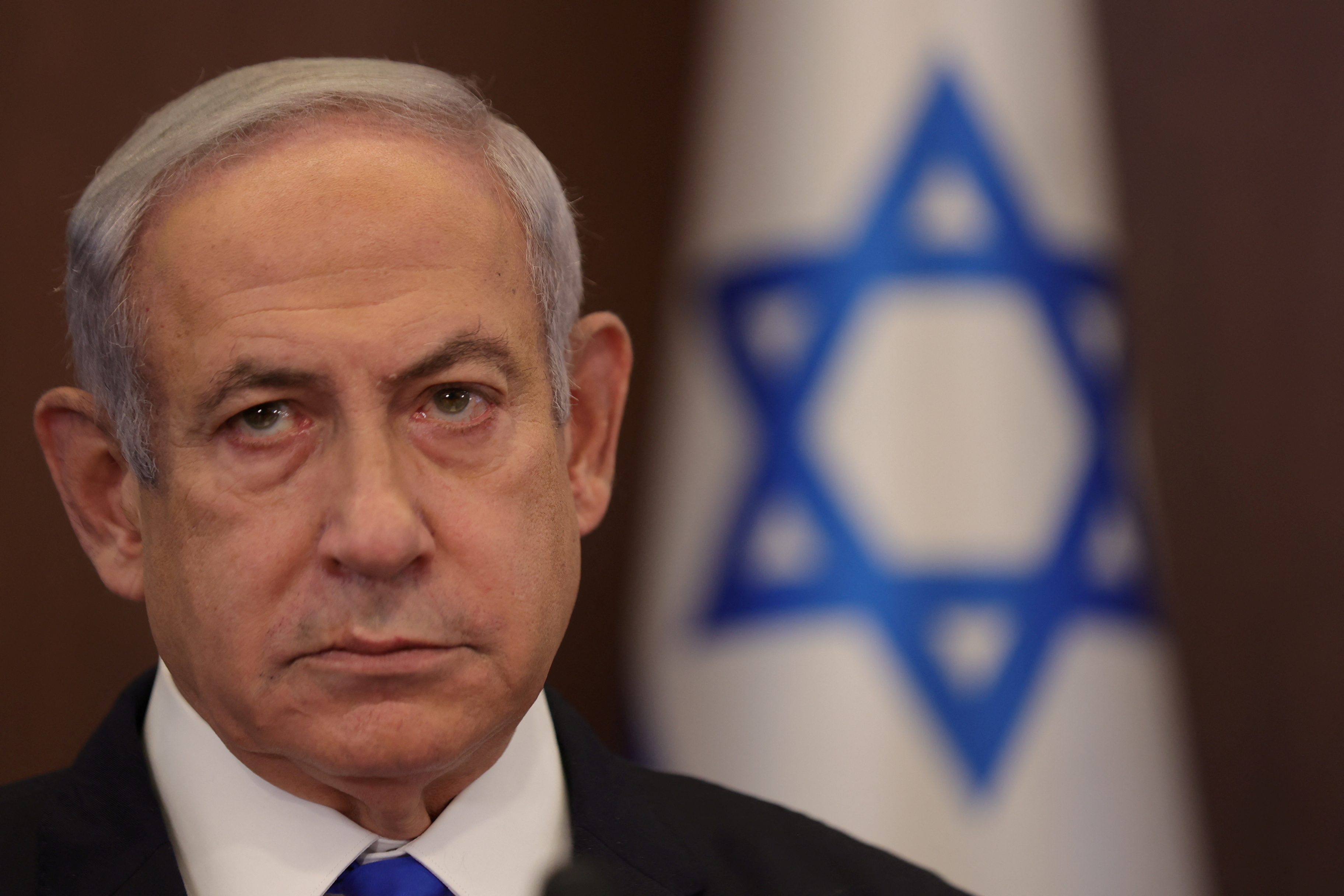 Perdana Menteri (PM) Israel Benjamin Netanyahu.. ABIR SULTAN/Pool via REUTERS/File Photo