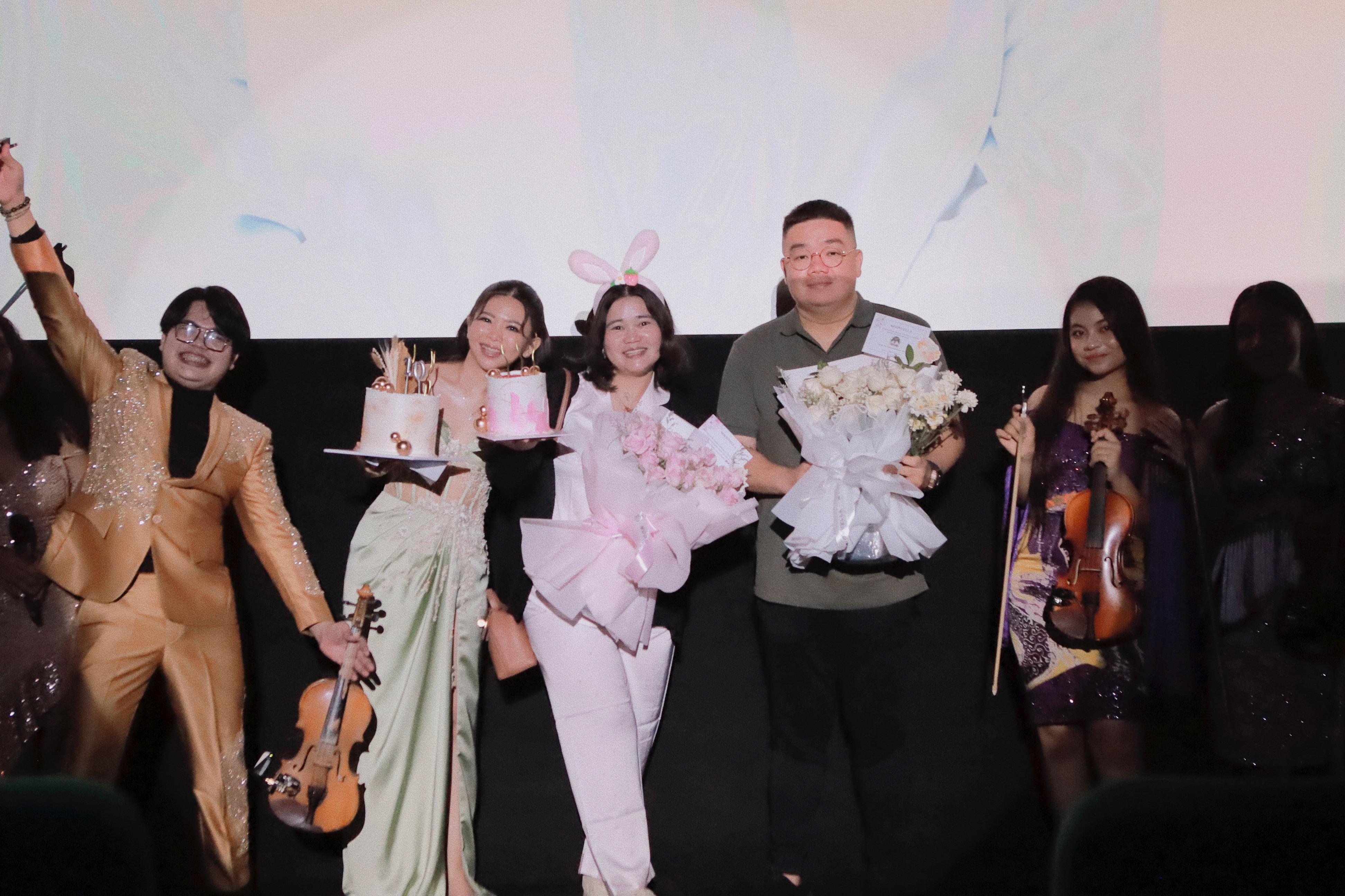 PERAYAAN: Olivia Sumargo (tengah) menjadi tamu spesial saat perayaan 10 tahun Vinkoo. (Dok: istimewa)
