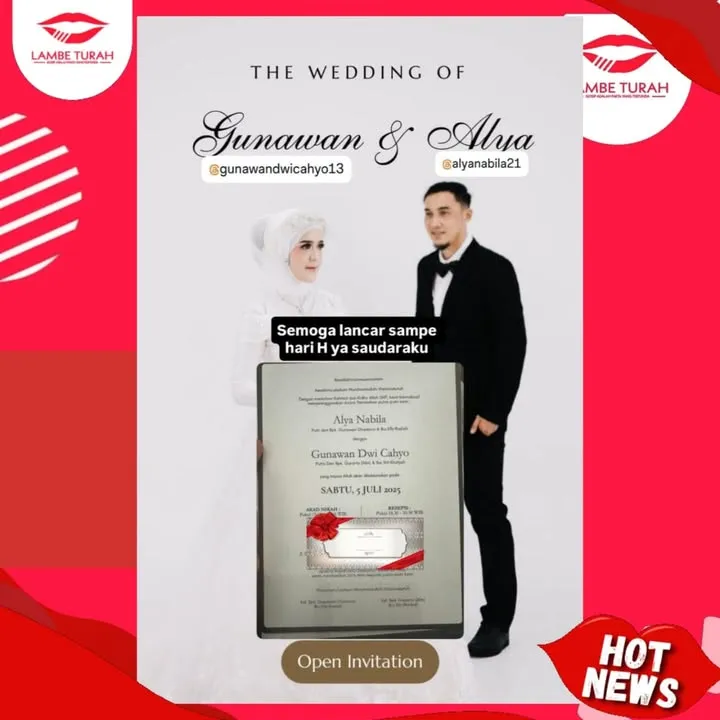 Undangan Gunawan Dwi Cahyo dan Alya Nabila.