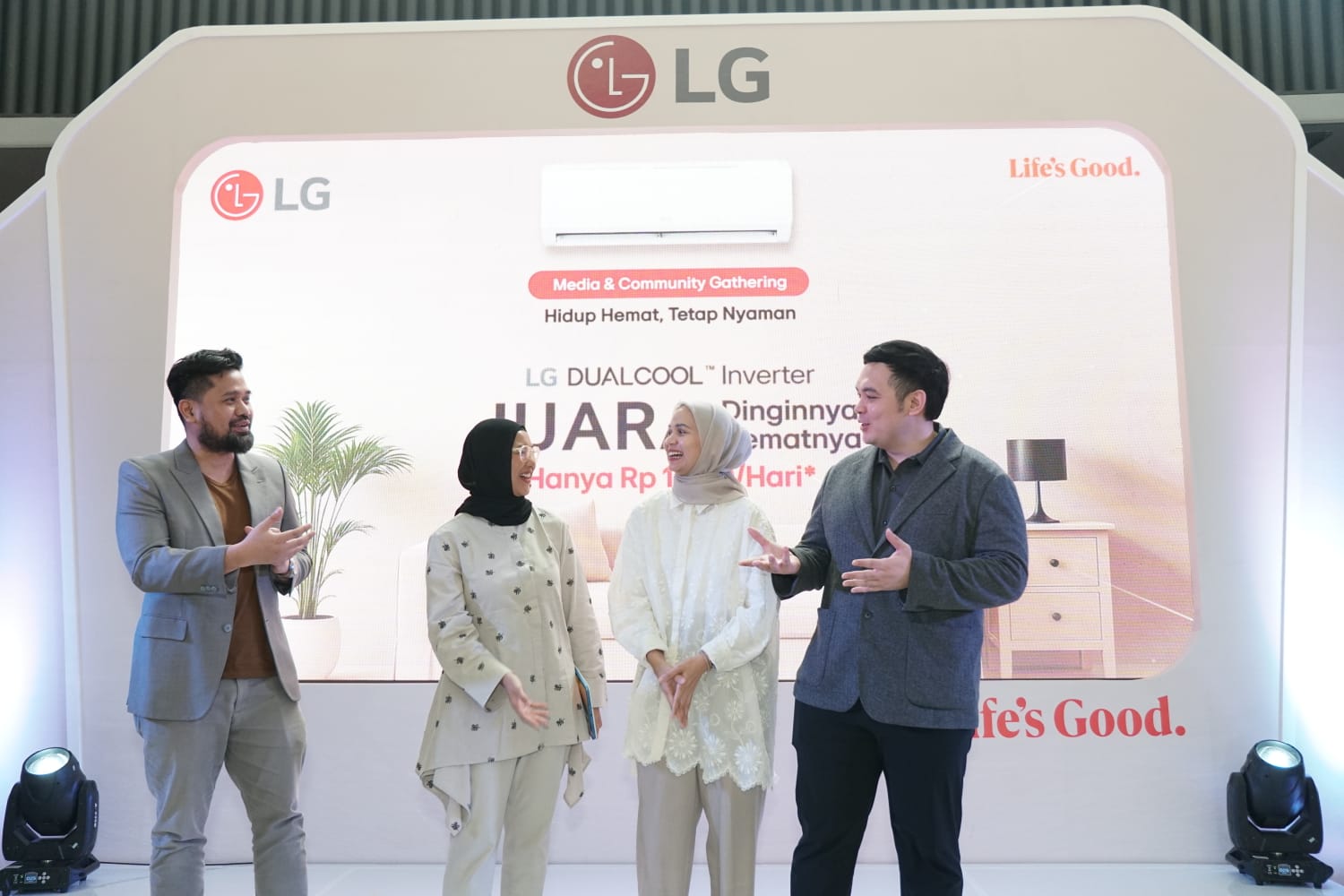 EDUKASI: LG menggelar acara edukasi gaya hidup hemat dengan barang elektronik. (Dok: LG)