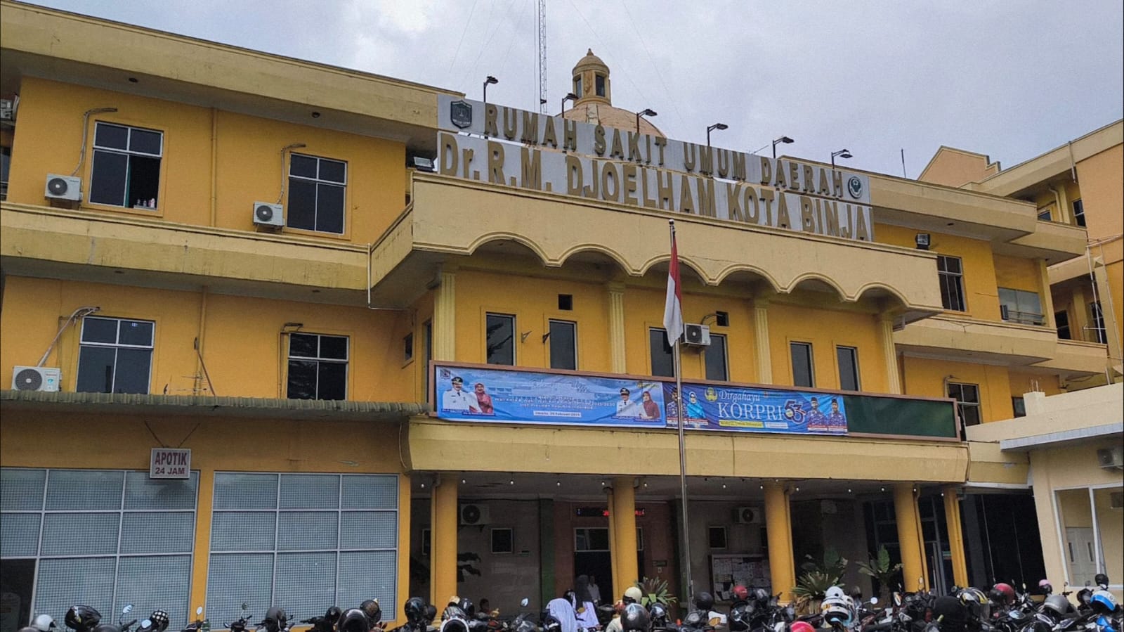 Gedung RSUD Djoelham Binjai di Jalan Sultan Hasanuddin