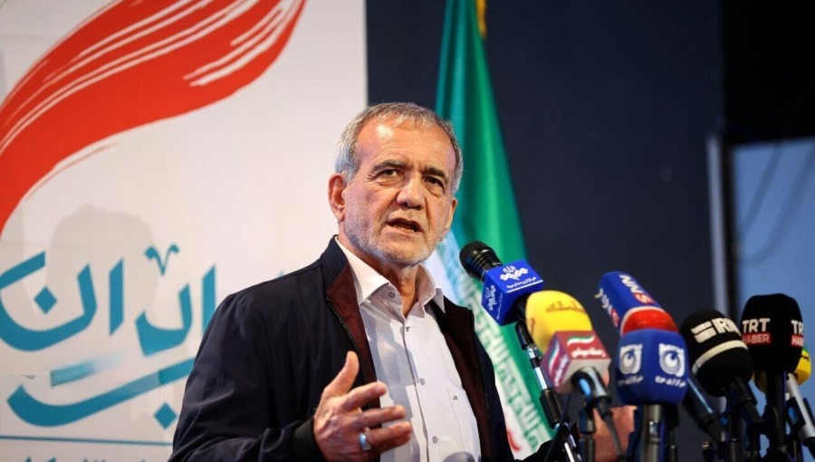 Presiden Iran,  Masoud Pezeshkian.