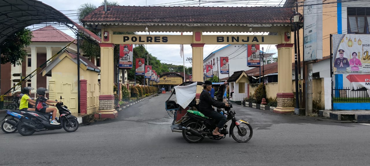 Markas Komando Polres Binjai di Jalan Sultan Hasanuddin