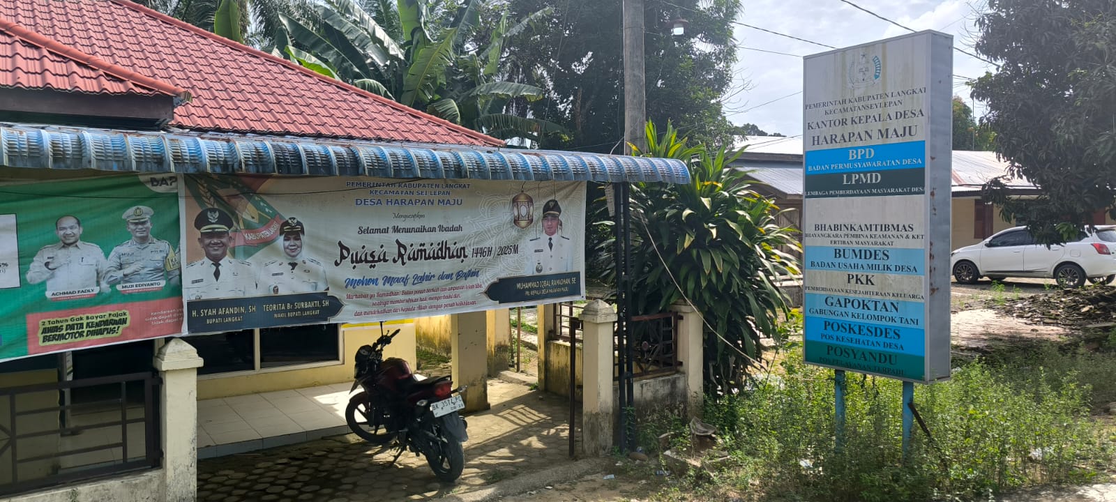 Kantor Desa Harapan Maju di Kecamatan Sei Lepan, Langkat yang tidak ada jabatan definitif kades selama 7 tahun.