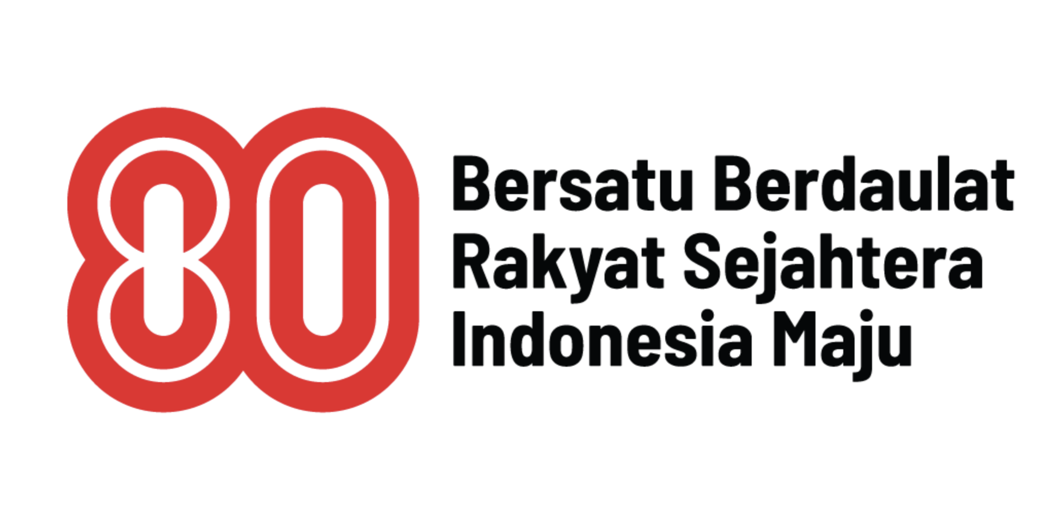 Logo HUT ke-80 RI. (Dok: Setneg)