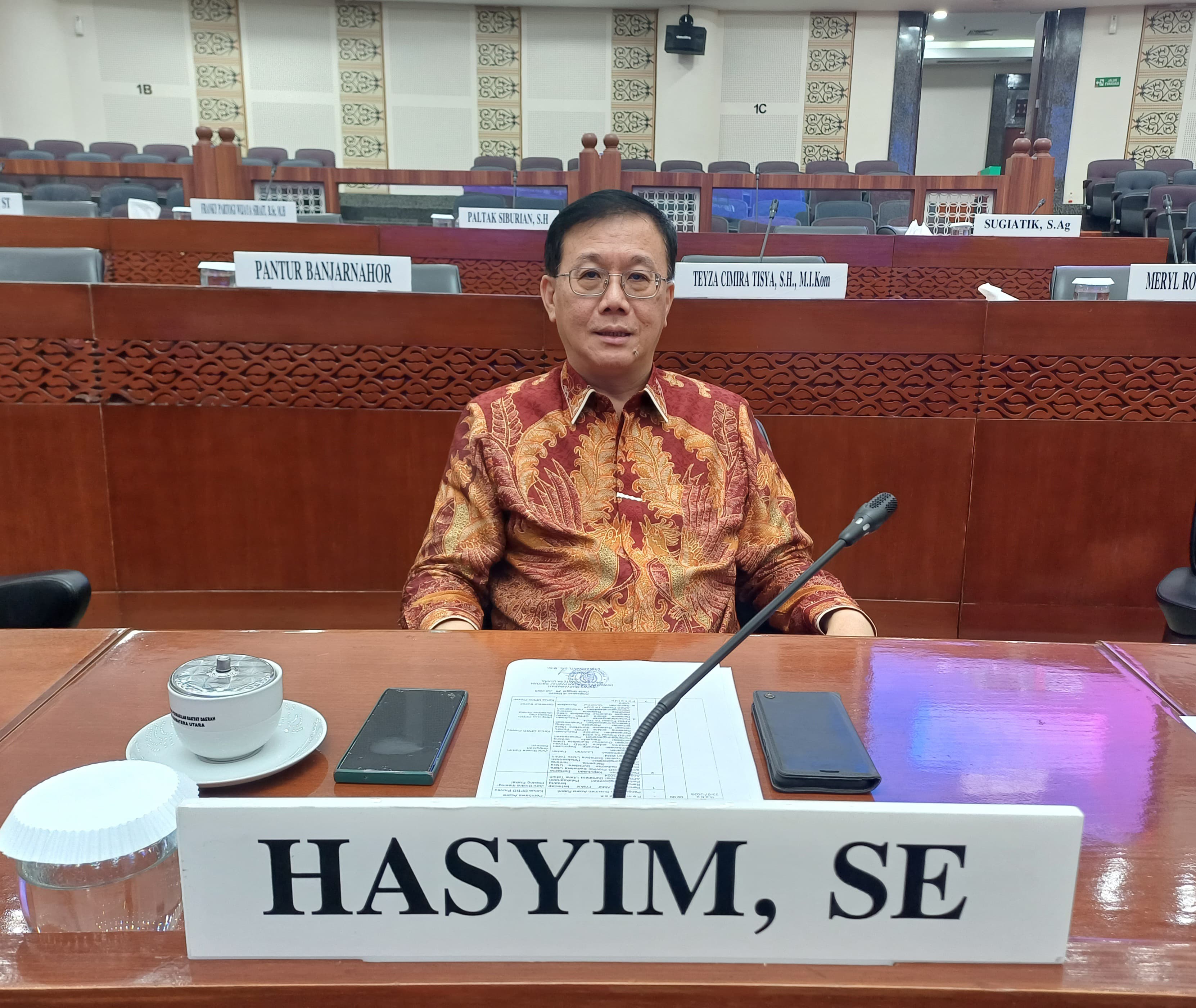 Anggota Komisi D DPRD Sumut, Hasyim SE