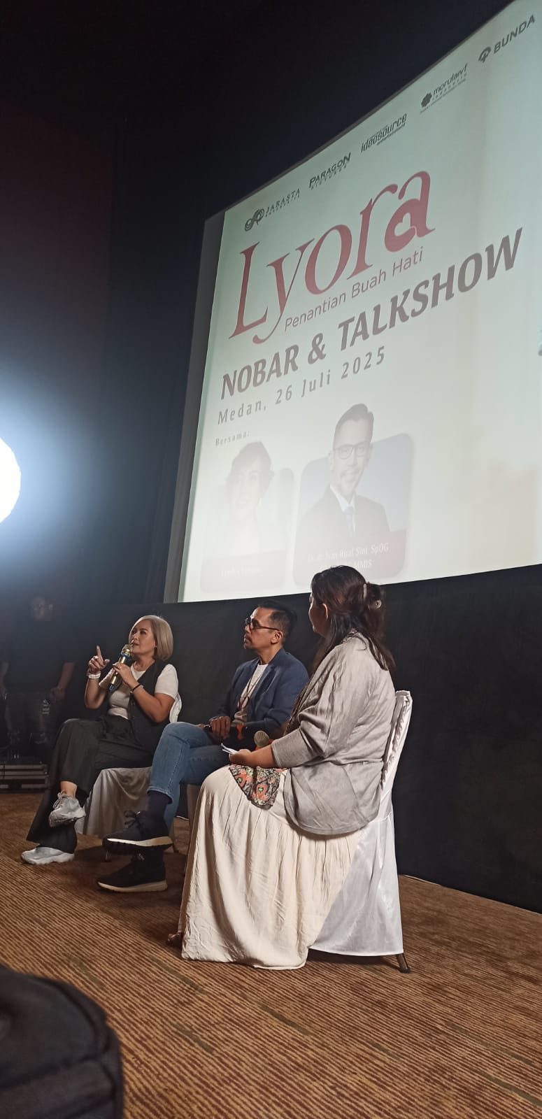 Nobar dan Talkshow film Lyora penantian buah hati.