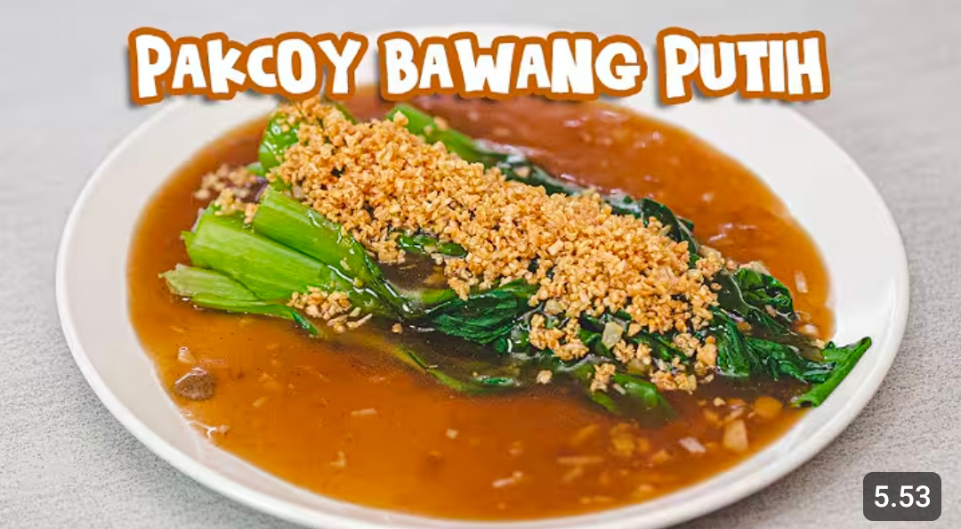 Pakcoy bawang putih ( Youtube Ade Kurniawan).