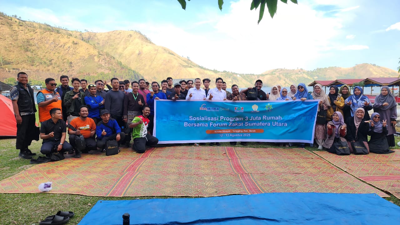 SOSIALISASI: Bank Sumut gandeng Forum Zakat (FoZ) Sumut lakukan sosialisasi peluang bagi amil, dai, dan guru mengaji untuk mengakses fasilitas KPR Sejahtera Syariah Tapak FLPP. (Dokumen Bidang Humas)