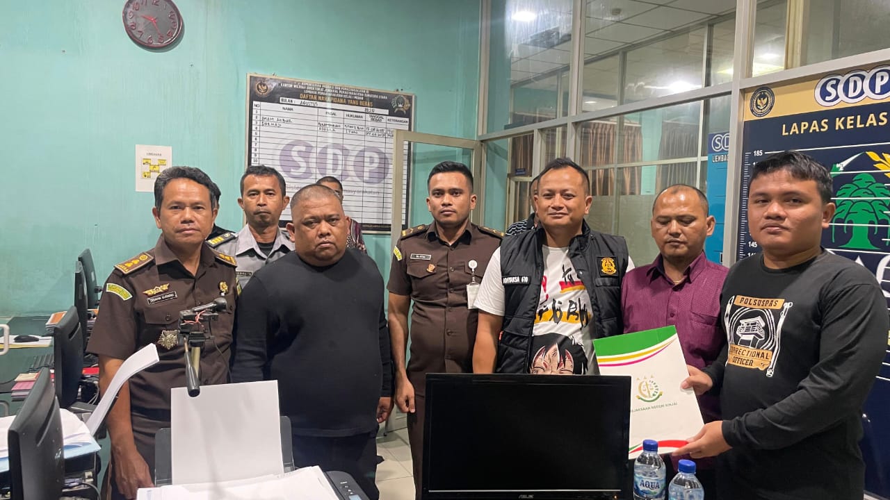 Terpidana Samsul Tarigan saat dieksekusi di Lapas Kelas I Medan.Istimewa/Sumut Pos