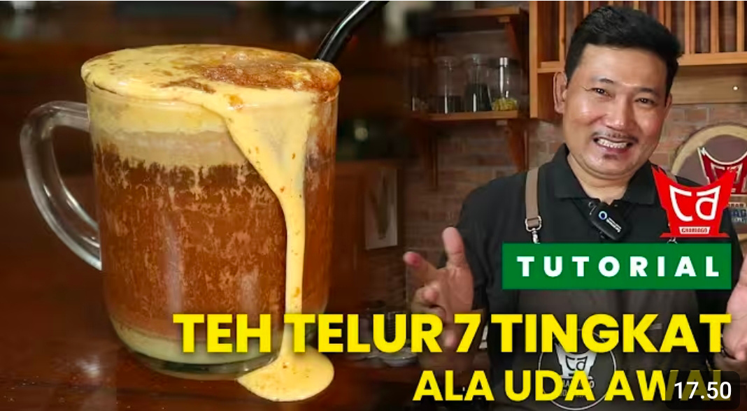 Teh telur (youtube Uda Awal).