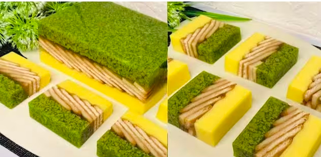 Puding lumut ( youtube  Ummi Fatma Cooking).