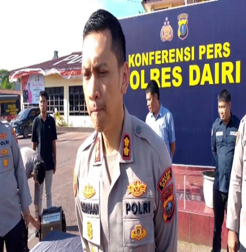 Kapolres Dairi AKBP Otniel Siahaan.(RUDY SITANGGANG/sumutpos.jawapos.com.)