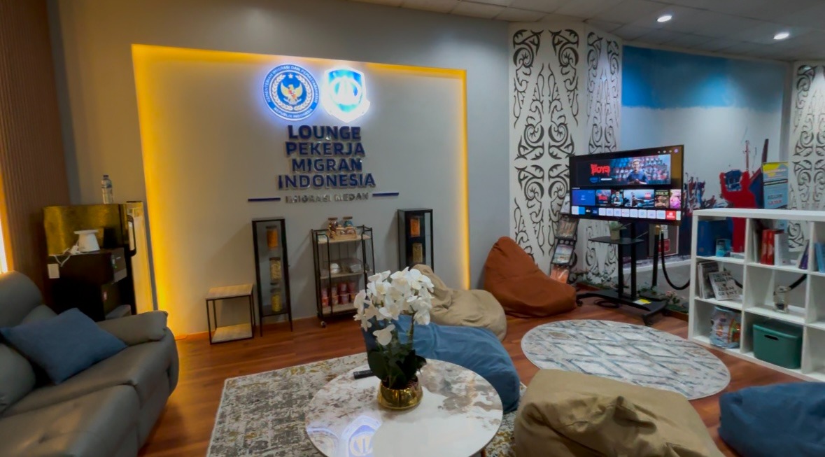 PMI Lounge yang ada di Bandara Kualanamu memberikan rasa aman dan nyaman. (Dok: Imigrasi Medan)