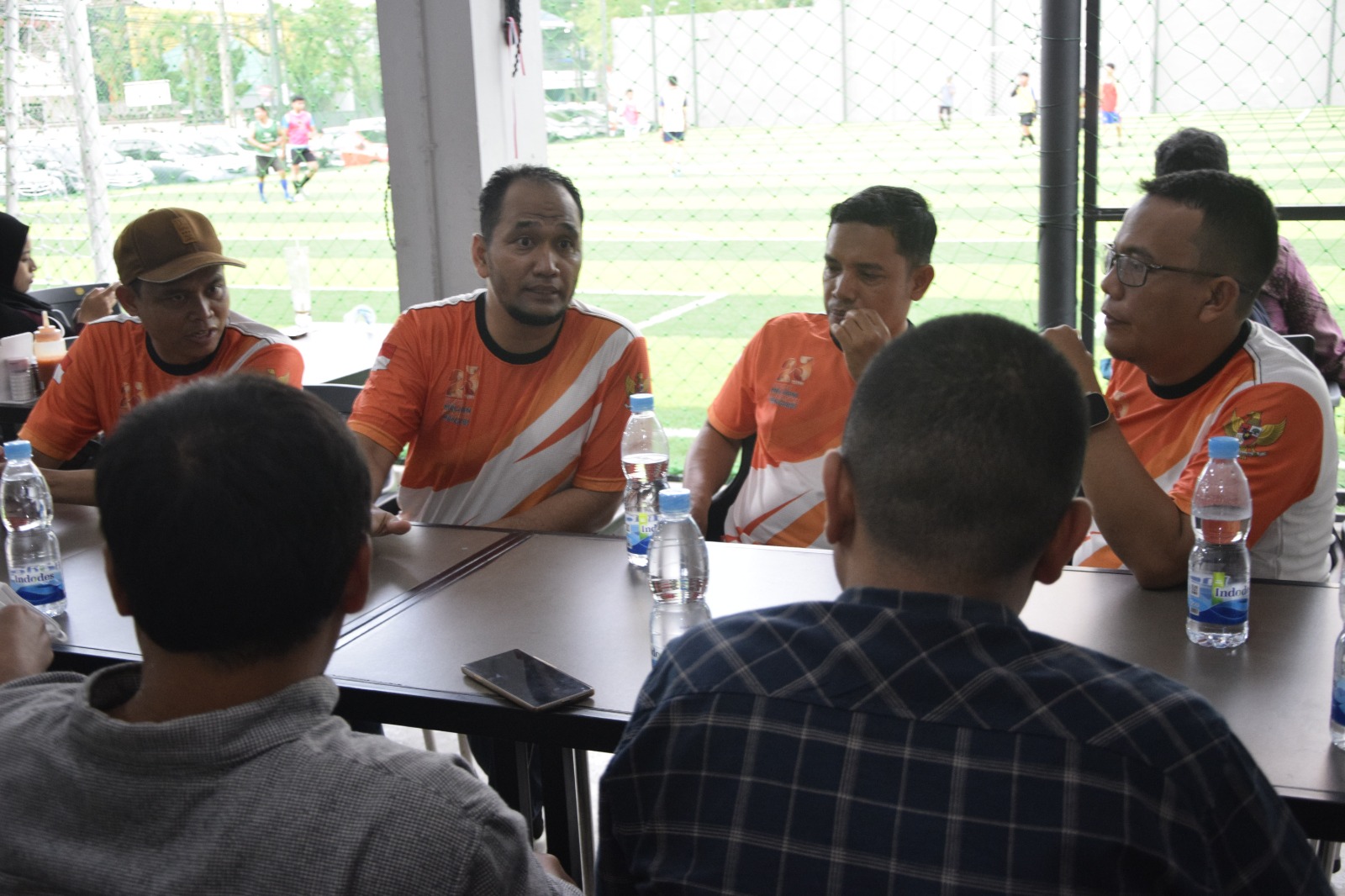 Pengurus PKS Kota Medan saat berbincang dengan jurnalis. (Dok: istimewa for Sumut Pos)