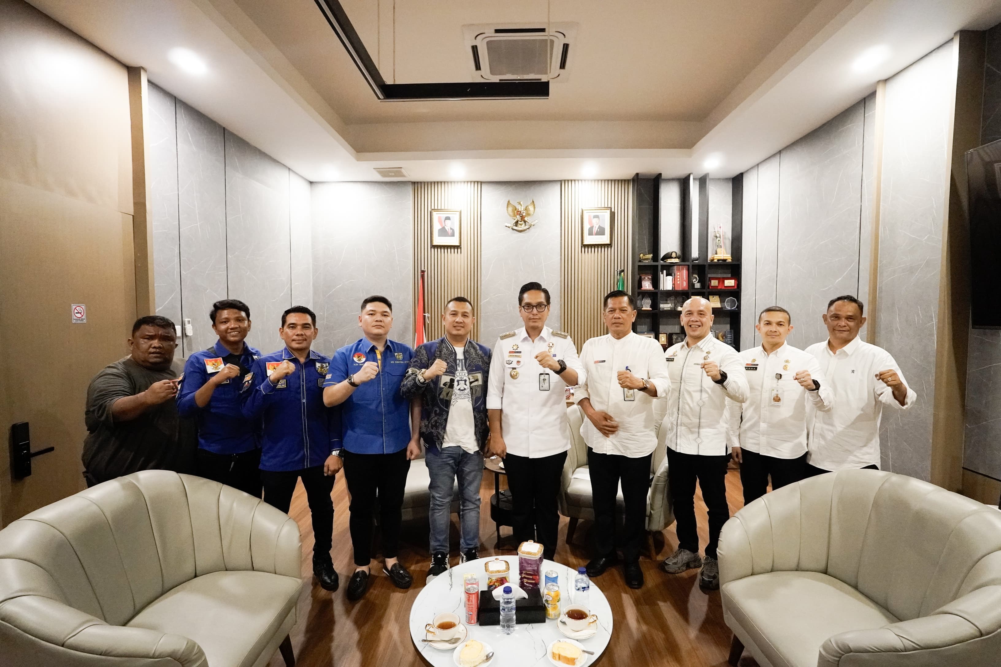 AUDIENSI: Pengurus KNPI Kota Medan beraudensi dengan Wali Kota Medan. (Dok: istimewa)