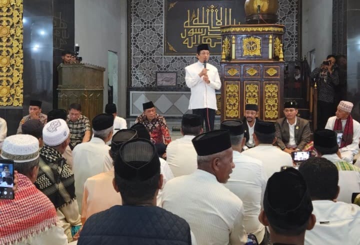 Menag saat Zikir dan Doa Bersama untuk Negeri di Buton Tengah, Sulawesi Tenggara, Sabtu (30/8/2025). (ISTIMEWA/SUMUT POS)