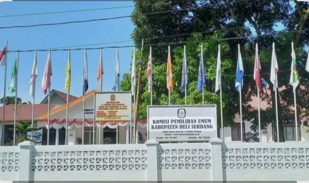 Kantor KPU Deliserdang di Jalan Karya Jasa, Lubukpakam. (BATARA/SUMUT POS)