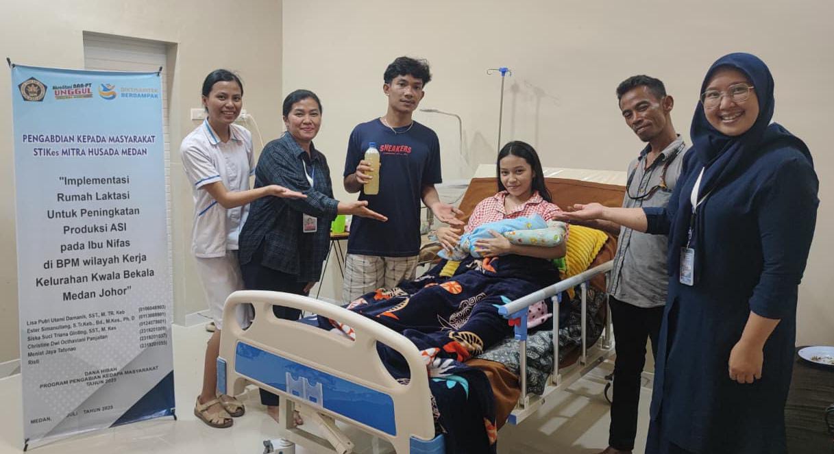 MITRA HUSADA: PKM STIKes Mitra Husada Medan melalui implementasi rumah laktasi di Kelurahan Kwala Bekala. (ISTIMEWA/SUMUT POS)