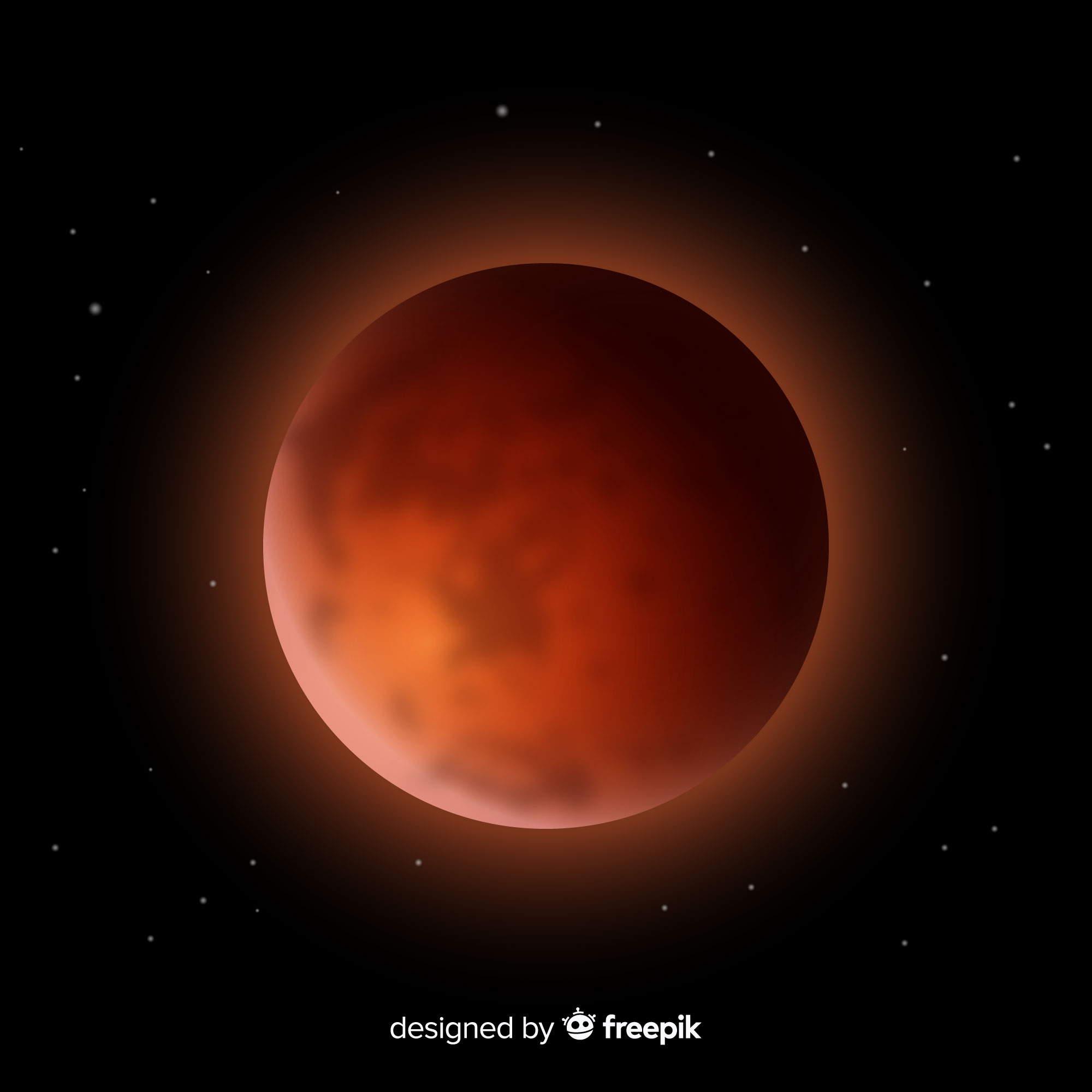 Gerhana Bulan. (FREEPIK)