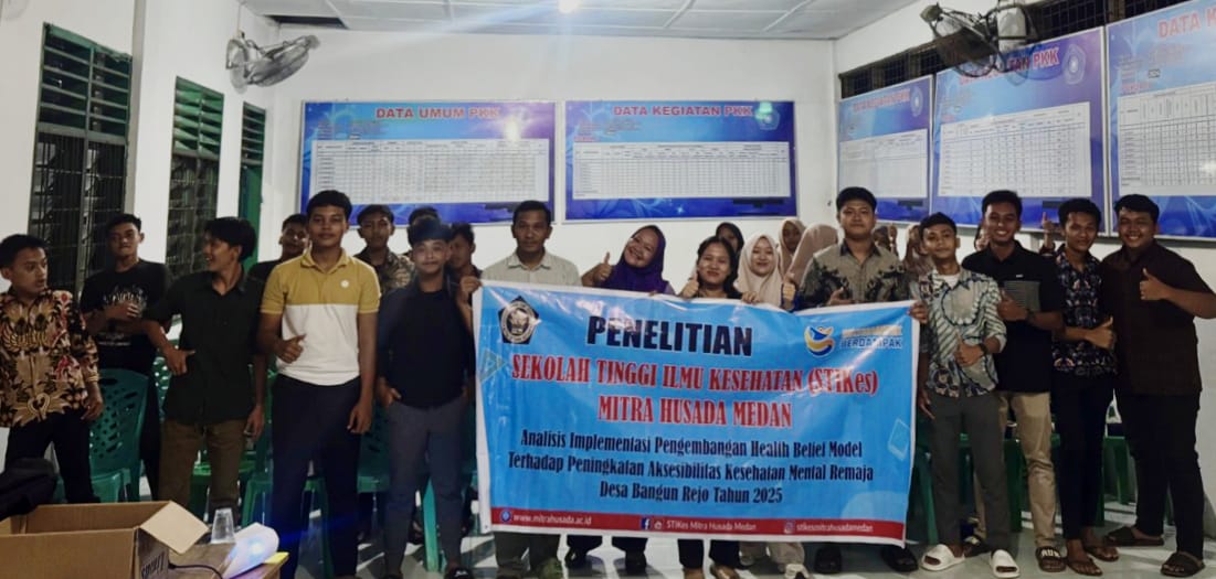 KESEHATAN MENTAL: Penelitian STIKes Mitra Husada Medan analisis implementasi pengembangan HBM terhadap peningkatan aksesibilitas kesehatan mental remaja. (ISTIMEWA/SUMUT POS)