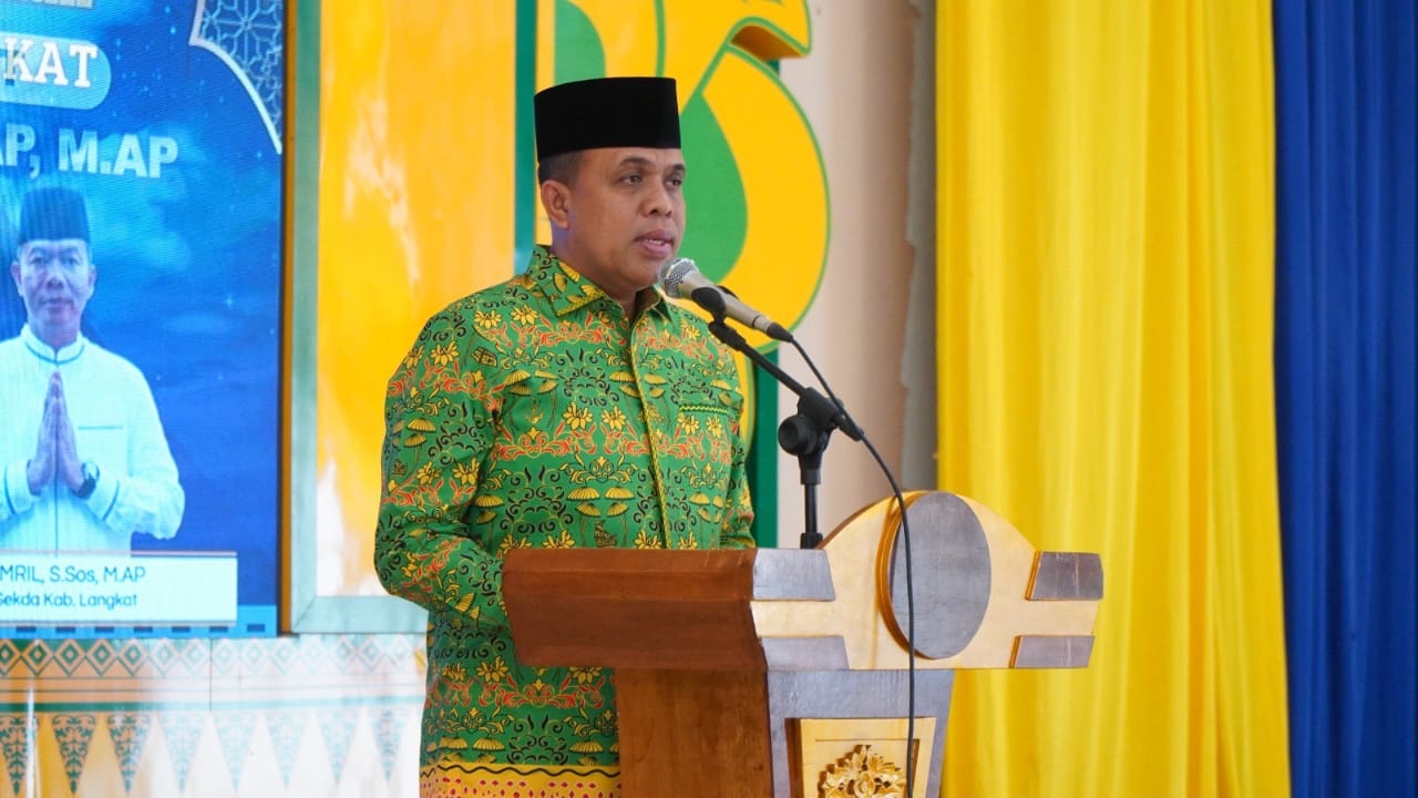 Faisal Hasrimy saat menjabat Pj Bupati Langkat. (Diskominfo Langkat/Sumut Pos)