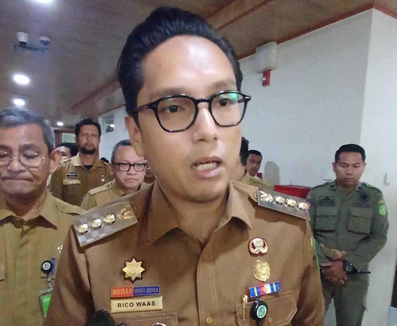Wali Kota Medan, Rico Waas.  (Markus Pasaribu/Sumut Pos)